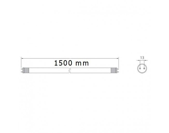 LED пура T8, 1500mm, 24W, AC220V LED пура T8, 1500mm, 24W, AC220V