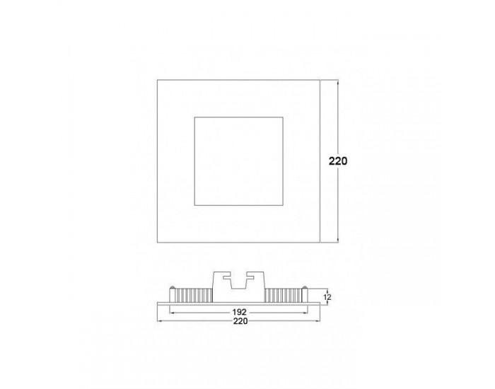 Комплект 2 броя LED панел, квадрат, 18W, 220V или 12V с включен драйвър