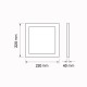 LED панел за външен монтаж, квадратен, 18W с включен драйвър LED панел за външен монтаж, квадратен, 18W с включен драйвър