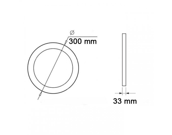 LED панел, за външен монтаж, 25W с включен драйвър