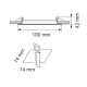 Стъклен LED панел, квадрат, 6W, AC220V или DC12V