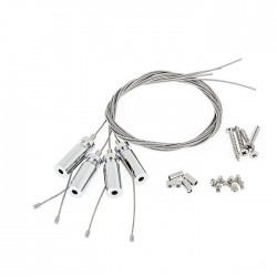 Комплект метални въжета за висящ монтаж на LED панели - Осветителни тела