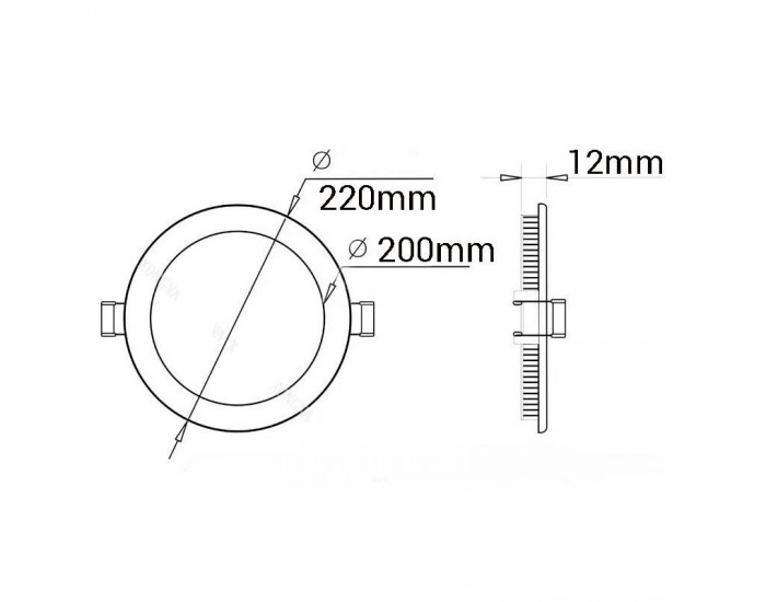 LED панел, кръг, 18W, 220V с включен драйвър LED панел, кръг, 18W, 220V с включен драйвър