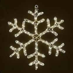 Снежинка, 96 топло бели LED лампички - Сезонни и Празнични Декорации