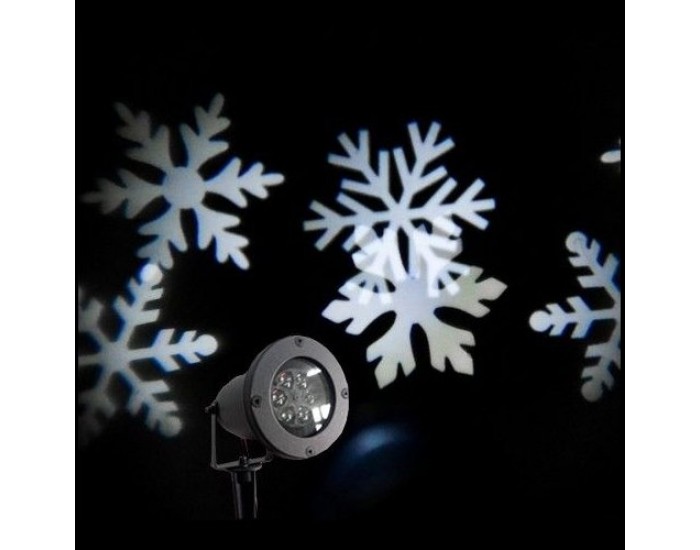 LED лазер снежинки
