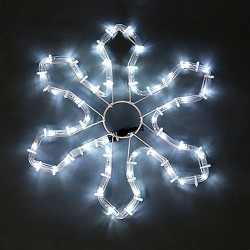 Снежинка, 48 сини LED лампички - Сезонни и Празнични Декорации