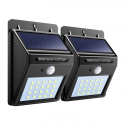 Комплект 2 броя стенен соларен LED прожектор - Осветителни тела