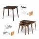 Помощни маси модел Zebra, комплект 3 броя, Mdf плот, Букови крака Помощни маси модел Zebra, комплект 3 броя, Mdf плот, Букови крака