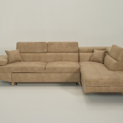 Ъглов диван модел Matis Beige - Мека мебел
