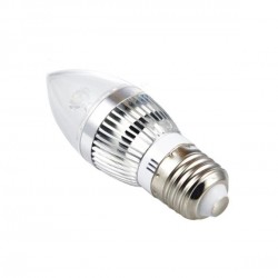 LED свещичка 3х1W, цокъл E27, 220V или DC12V, клас B - Dianid