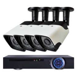 Комплект за видеонаблюдение с 4 Full HD IP камери и NVR - Dianid