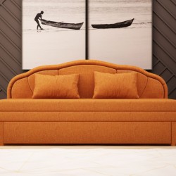 Канапе Caprice-dst, оранжево - Мека мебел