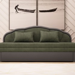 Канапе Caprice-dst, зелено - Мека мебел