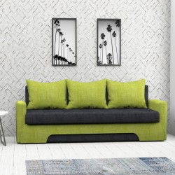Канапе Diana 2-dst, зелено и черно - Мека мебел
