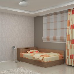 Легло за матрак 120/190 Prista-dst, дъб амбер - DST