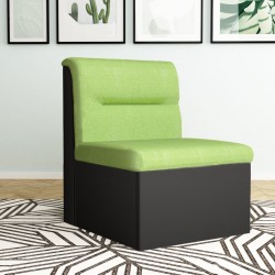 Фотьойл Zhanet-dst, черно и зелено - Мека мебел