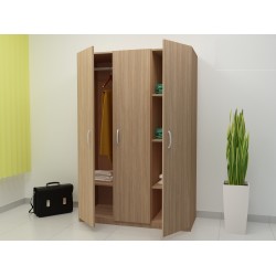 Трикрилен гардероб G 11-dst, дъб амбер - 