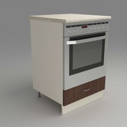 Кухненски модул MK-49 dst, 900/600/600-570, бежово и венге - Модулни кухни