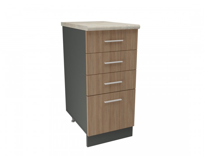 Кухненски модул MK-43 dst, 900/400/600-480, антрацит и дъб амбер Кухненски модул MK-43 dst, 900/400/600-480, антрацит и дъб амбер