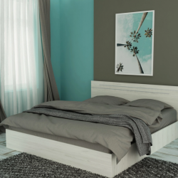 Спалня за матрак 144/190 Kiara-dst, бял дъб - Легла