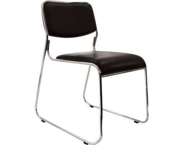 Посетителски стол Chris-dst, черен