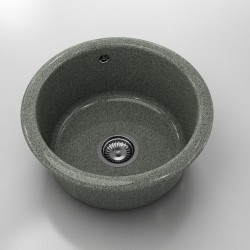 Кръгла мивка Classic 206, Granicite, 230 Rosetta Stone,  с включен сифон - Мивки