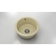 Кръгла мивка Classic 206, Polymer marble, 03 Жасмин , с включен сифон