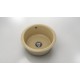 Кръгла мивка Classic 206, Polymer marble, 05 Капучино гранит , с включен сифон