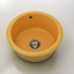 Кръгла мивка Classic 206, Polymer marble, 06 Андалусия , с включен сифон - Мивки