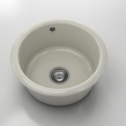 Кръгла мивка Classic 206, Polymer marble, 11 Сив гранит , с включен сифон - Мивки