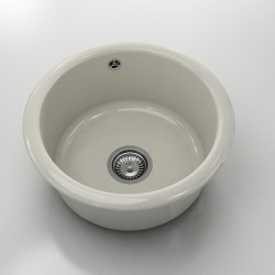 Кръгла мивка Classic 206, Polymer marble, 11 Сив гранит , с включен сифон - FAT