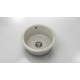 Кръгла мивка Classic 206, Polymer marble, 11 Сив гранит , с включен сифон