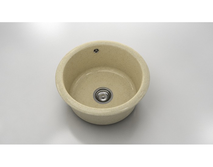 Кръгла мивка Classic 206, Granicite, 130 Calahari, с включен сифон