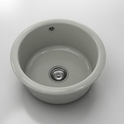 Кръгла мивка Classic 206, Polymer marble, 13 Инокс , с включен сифон - Мивки
