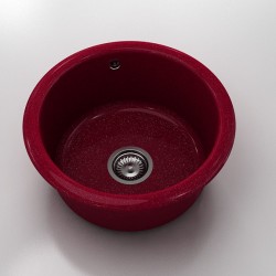 Кръгла мивка Classic 206, Polymer marble, 20 Сребрист виолет , с включен сифон - Мивки