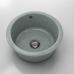 Кръгла мивка Classic 206, Granicite, 259 Platina,  с включен сифон - Мивки