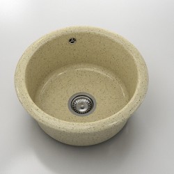 Кръгла мивка Classic 206, Granicite, 323 Aspen, с включен сифон - Мивки