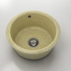 Кръгла мивка Classic 206, Granicite, 360 Madara, с включен сифон - Мивки