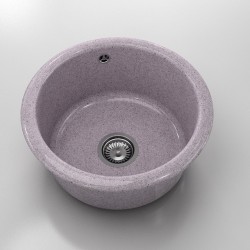 Кръгла мивка Classic 206, Granicite, 559 Morning Glory,  с включен сифон - Мивки