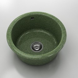 Кръгла мивка Classic 206, Granicite, 620 Greenwood,  с включен сифон - Мивки
