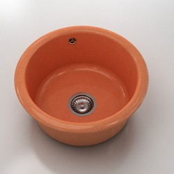 Кръгла мивка Classic 206, Granicite, 829 Siberian Wallflower,  с включен сифон - Мивки