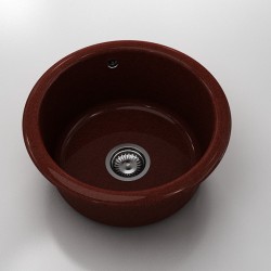 Кръгла мивка Classic 206, Granicite, 930 Volcano,  с включен сифон - FAT