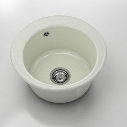 Мивка Classic 220, Polymer marble, 02 Полярен граник, с включен сифон - FAT