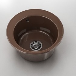 Мивка Classic 220, Polymer marble, 17 Светло венге, с включен сифон - FAT