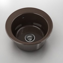 Мивка Classic 220, Polymer marble, 18 Тъмно венге, с включен сифон - FAT