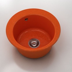Мивка Classic 220, Polymer marble, 19 Сребрист оранж, с включен сифон - Мивки