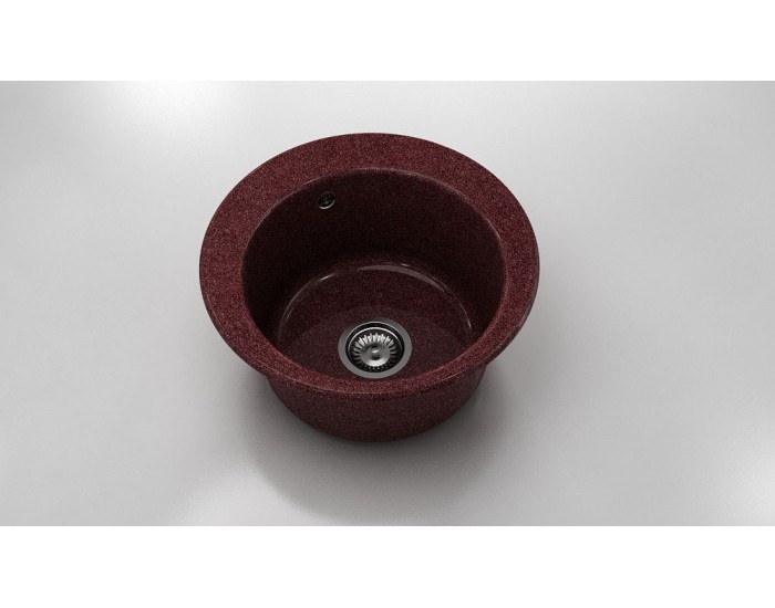 Мивка Classic 220, Graniksit, 100 Bordo, с включен сифон