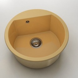 Кръгла мивка Vanguard 223, Polymer marble, 06 Андалусия , с включен сифон - Мивки
