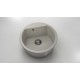 Кръгла мивка Vanguard 223, Polymer marble, 11 Сив гранит , с включен сифон
