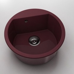 Кръгла мивка Vanguard 223, Polymer marble, 15 Кадифе , с включен сифон - Мивки